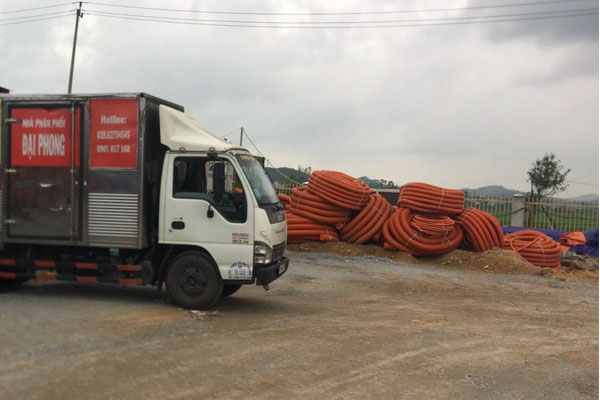 Giao ống nhựa Hoa Sen đến dự án nống nghiệp ở Thanh Hóa