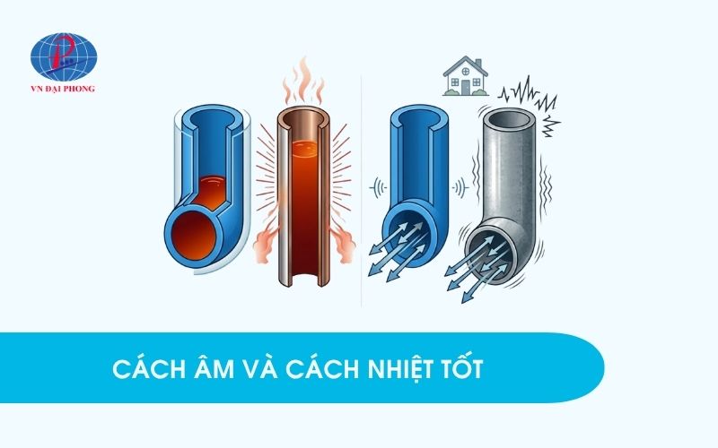 Cách âm và cách nhiệt tốt